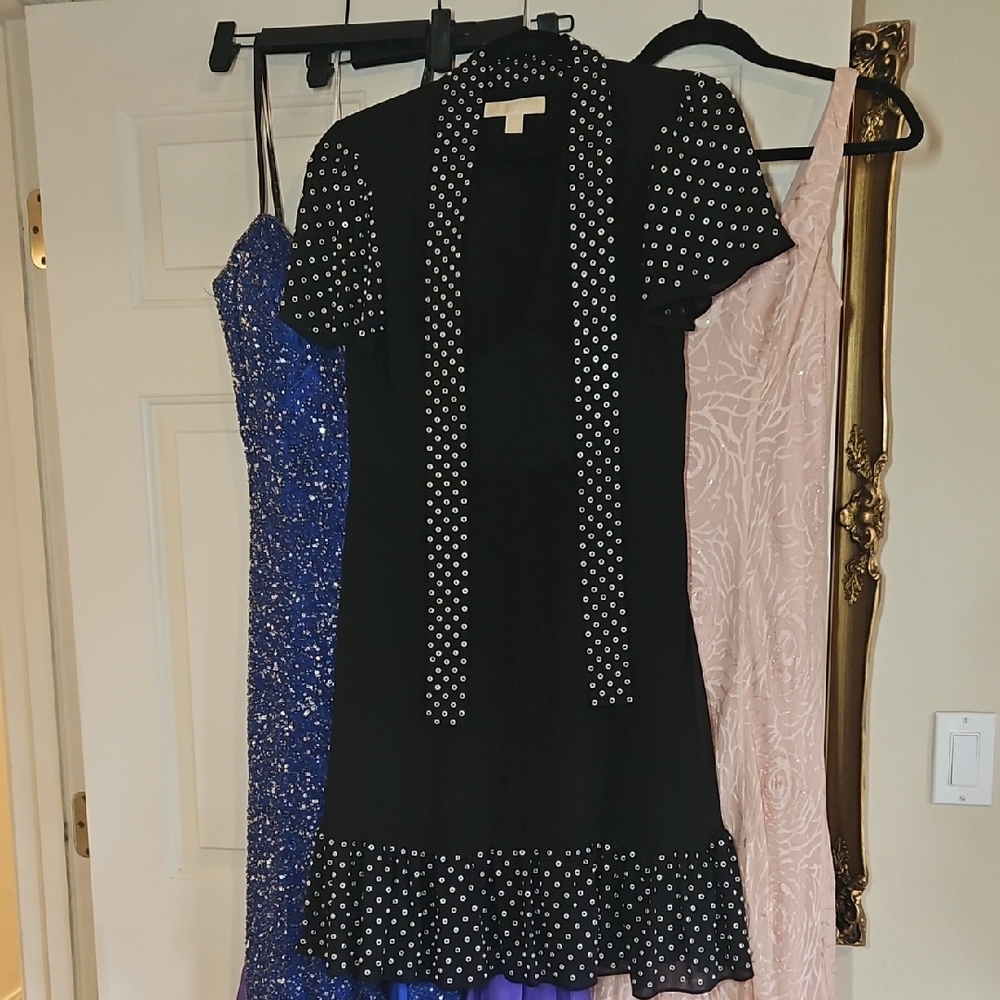 Michael Kors Black Dress with Silver
